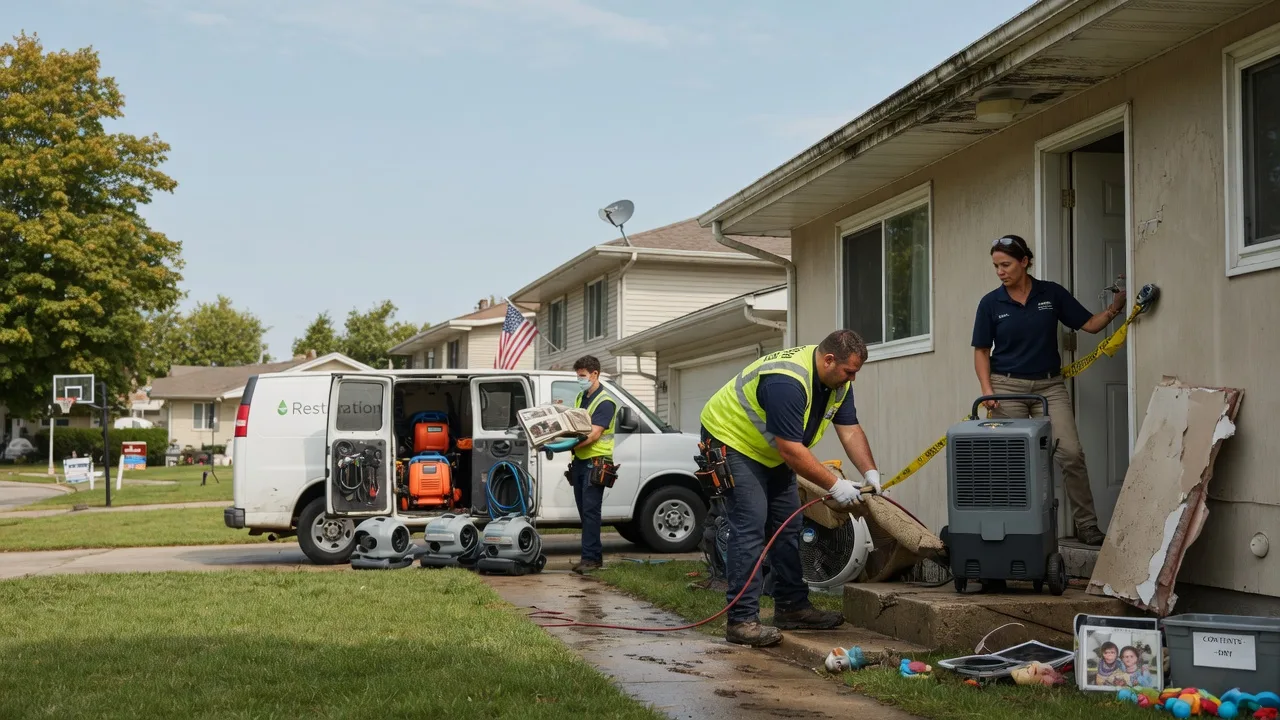 Water Damage Restoration in Hooppole, IL near me